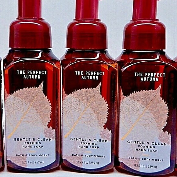 * 3 Bath & Body Works THE PERFECT AUTUMN Gentle Foaming Hand Soap - Picture 2 of 7